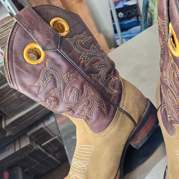 LA SIERRA Y CARRETA Western Leather Boots Embroidered Size 26/7.5 main image 12